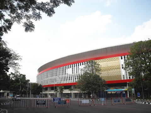 Solo Indonesia, July 3, 2025. Stadion Manahan Exterior in Solo City, Central Java