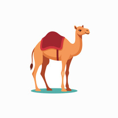 Camel with Red Saddle