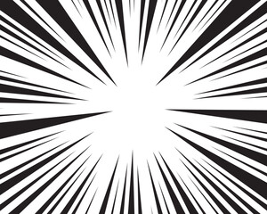 Obraz premium Speed lines anime style background comic effect fast motion manga cartoon