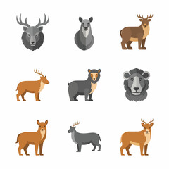 Set of Animal Icons