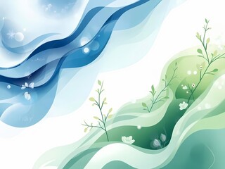 Premium branding background with flowing spring curves