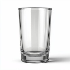 A clear, empty glass ready for beverages, showcasing its elegant design and transparency.