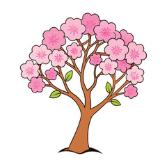 Obraz premium Soft pink cherry blossoms bloom in spring, branches glowing in warm light as gentle petals fall through the air, creating a peaceful, dreamy scene of renewal and hope. 