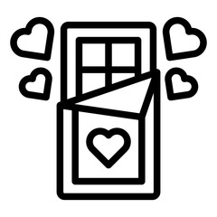 chocolate icon vector