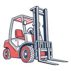 Illustrated forklift © Tonni