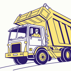 Construction dump truck © Tonni