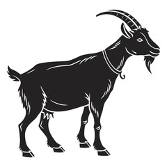 Fototapeta premium Silhouette of a goat