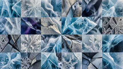 ice crystals on glass