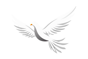 Fototapeta premium dove with wings