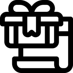 wishlist line icon. Clean and minimalist vector icon for websites, mobile apps, presentations, and logos. Fully scalable and customizable for any project.