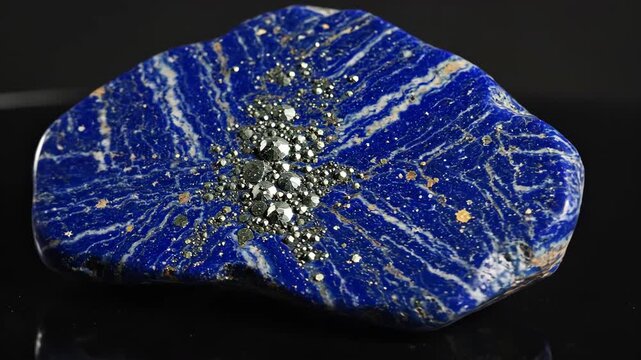 A fragment of lapis lazuli revealing celestial patterns