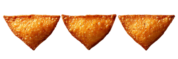 Triangular orange shapes on transparent background