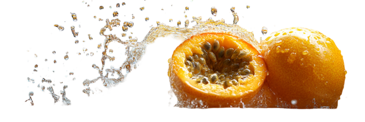 Two apricots on transparent background