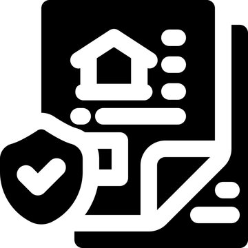 underwriting glyph icon. Strong and solid vector icon for websites, mobile interfaces, presentations, and visual branding. High quality and easy to edit.