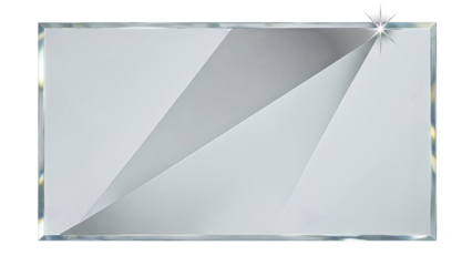 Luxury crystal glass plate with sparkling edge