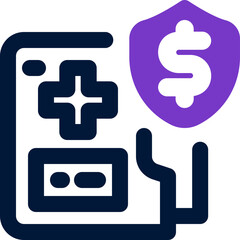 Fototapeta premium medical history duotone icon. Sleek and modern vector icon for websites, mobile apps, marketing materials, and corporate design. Fully scalable and ready to use.