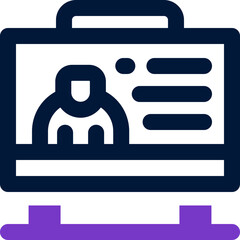 presentation duotone icon. Sleek and modern vector icon for websites, mobile apps, marketing materials, and corporate design. Fully scalable and ready to use.