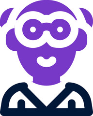 Obraz premium pensioner duotone icon. Sleek and modern vector icon for websites, mobile apps, marketing materials, and corporate design. Fully scalable and ready to use.