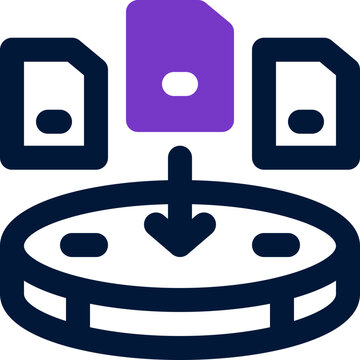 data collection duotone icon. Sleek and modern vector icon for websites, mobile apps, marketing materials, and corporate design. Fully scalable and ready to use.