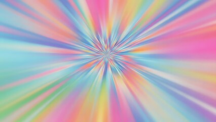 Vibrant multicolored abstract background with rainbow hues and dynamic lines radiating from center