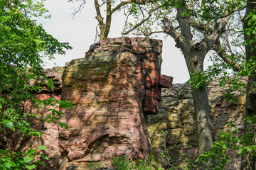 Old Stone Face at Pipestone National Monument