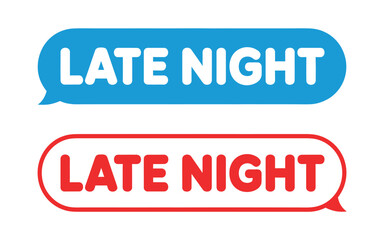 Late Night Text Bubbles Design Elements for Digital Media