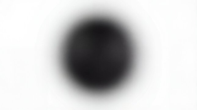 Soft radial gradient black circle on white background