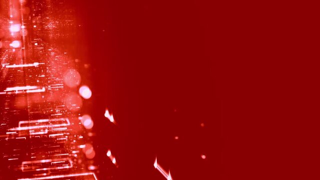 Transparente leuchtende Datenbl&ouml;cke im Netzwerk &ndash; dynamische Struktur f&uuml;r Wissenschaft, IT, Forschung & digitale Kommunikation in Bewegung
