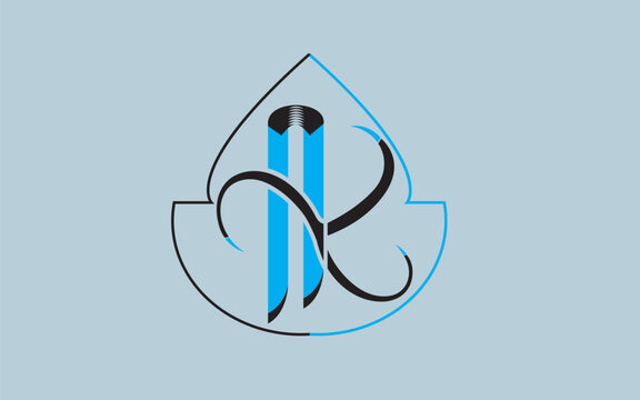 AK Modern Abstract Icon Logo Design