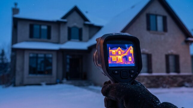 Home Energy Audit Thermal Camera Heat Loss Inspection