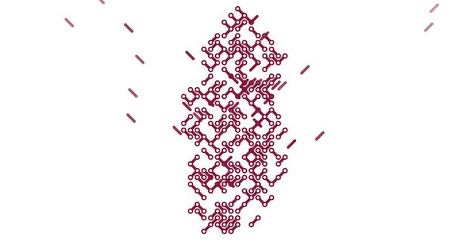 Diagonal Motion Visualization of Qatar Map