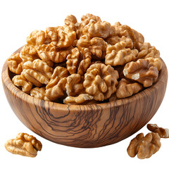 Fototapeta premium Walnuts in wooden bowl healthy food photography