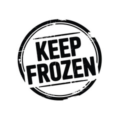keep frozen sign with distressed circle frame