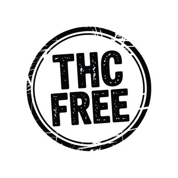 THC free stamp seal logo design element