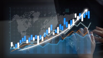 This image illustrates a detailed financial analysis featuring graphs and charts on a computer screen, showcasing trends and insights for informed decision-making. Copula