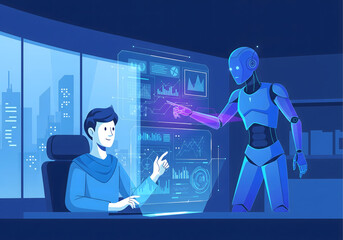 Human and AI Working Together on Digital Interface