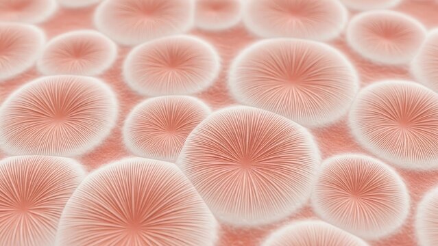 Microscopic view of healthy red blood cells circulating in the bloodstream, showing their unique biconcave shape and delicate texture.