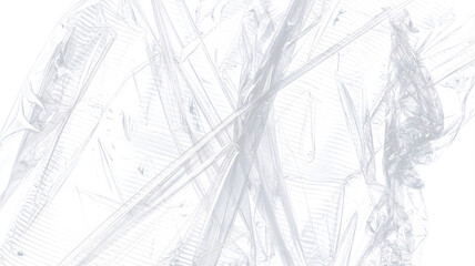 Abstract cracked ice texture background in white and light blue tones, frozen glass shard pattern