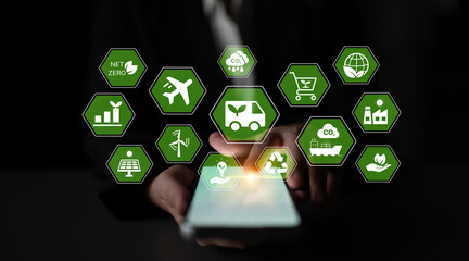 Green energy network supports sustainability, reduces carbon emissions, and promotes renewable...