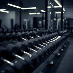 Obraz premium weights in gym