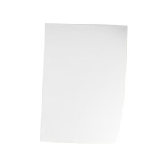 Fototapeta premium Minimalist paper note icon isolated on transparent background
