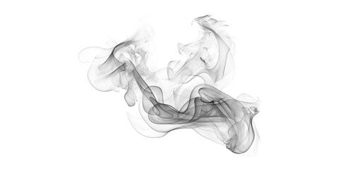 White smoke wisps softly against dark black an ethereal mysterious abstract texture background overlay design element