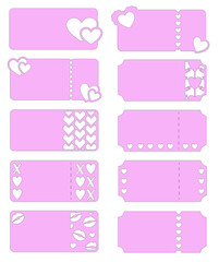 Valentine's Day coupons, Romantic gift, Love symbol svg die cut