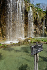 spectacular waterfalls and lakes of Plitvice Lakes National Park, in Croatia
