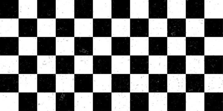 black chess board. Darkness dust overlay distress background. Abstract dotted