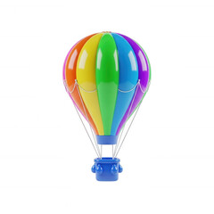 Fototapeta premium Colorful hot air balloon floating in the sky