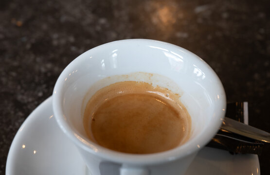 Pastry with coffee on table