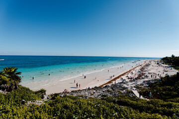 Obraz premium view of the beach of Tulum