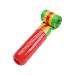 Vibrant reggae-inspired plastic rasta pliability roller for physical therapy