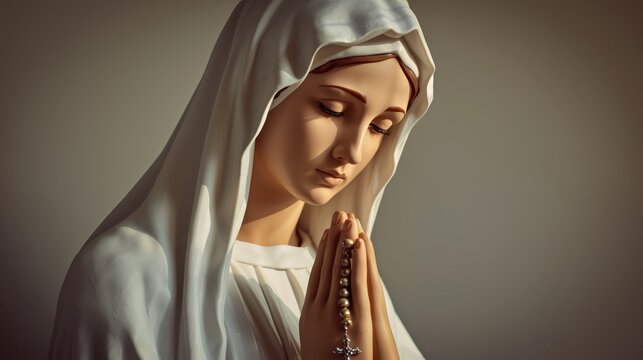 Statue of Our Lady of the Rosary of Fatima, Virgin Mary.png